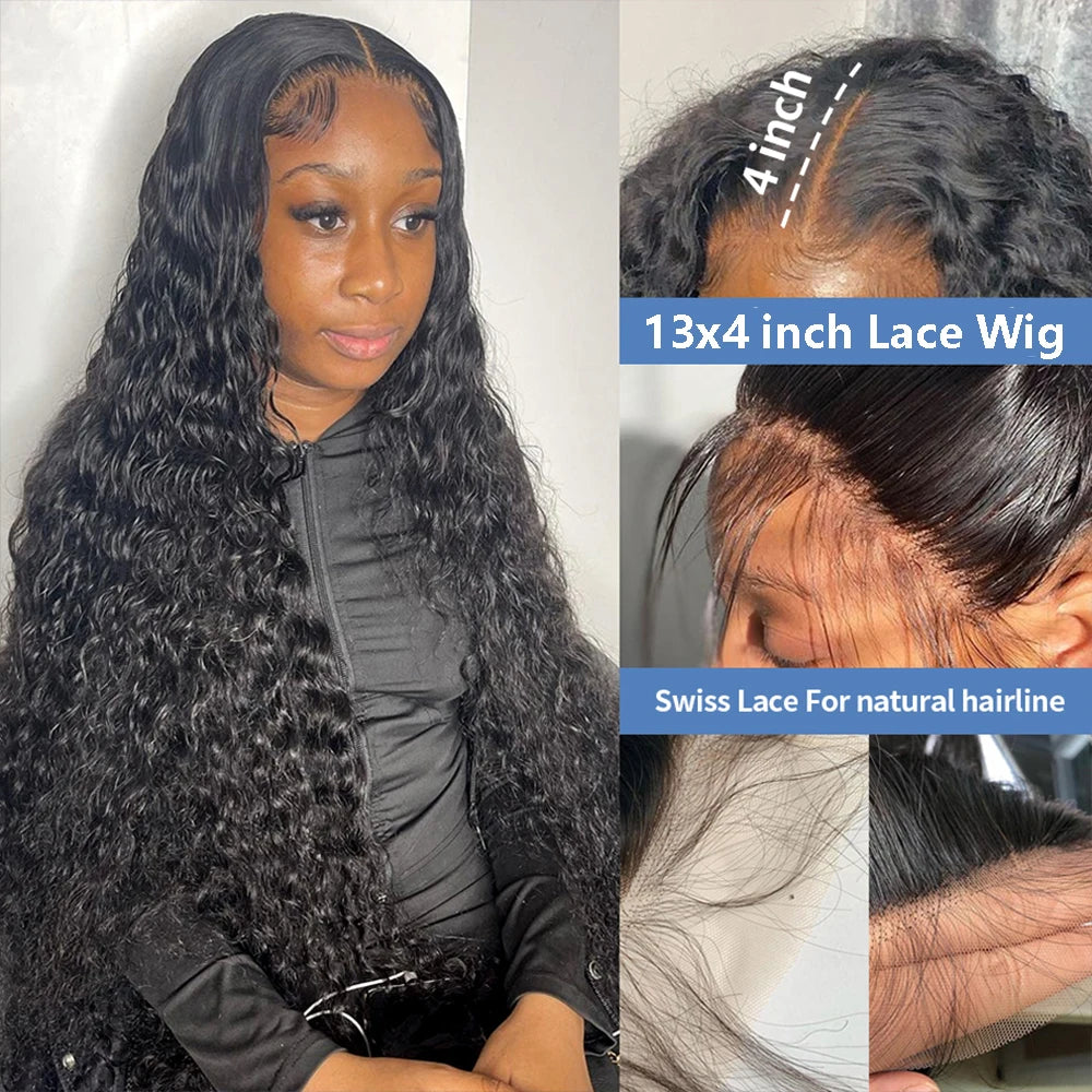 26 inch Kinky Curly 13x6 Lace Front Wigs Jerry Curly 100% Human Hair Wigs Transparent Lace For Women Brazilian On Sale